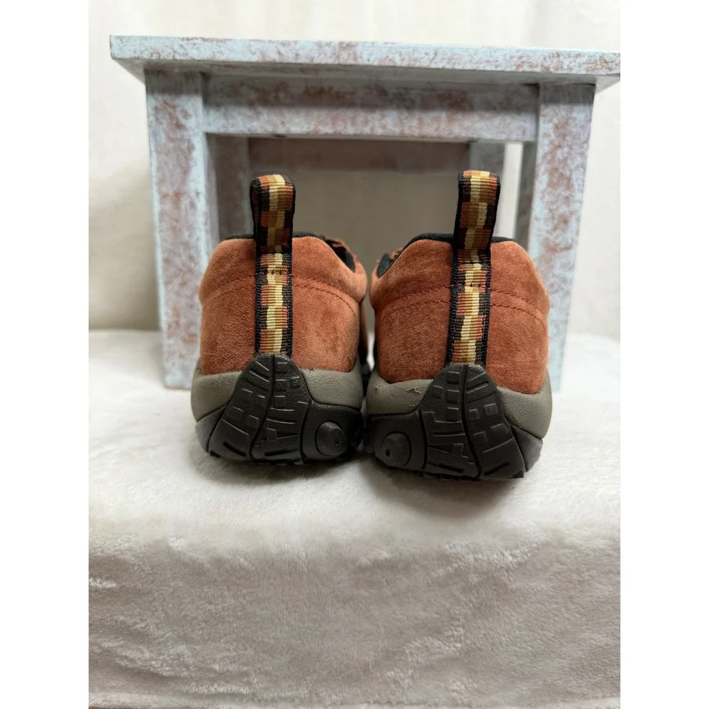 Merrell Jungle Moc Women 10.5 Rust Suede Slip On Hiking Walking Shoes J02224